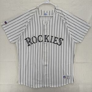 Vintage Russell Athletic MLB Colorado Rockies Baseball Jersey Size XXL USA 90s